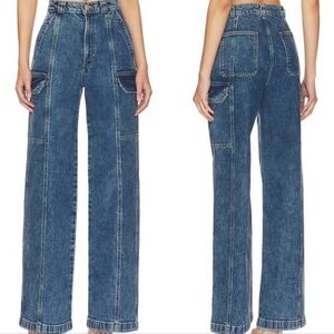 HUDSON JEANS HIGH RISE WIDE LEG CARGO